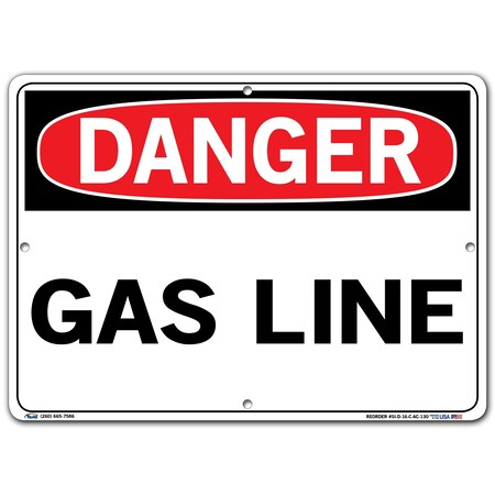 Vestil Aluminum Composite Sign, 10-1/2" H, 14-1/2" W Composite, Rectangle, SI-D-16-C-AC-130 SI-D-16-C-AC-130